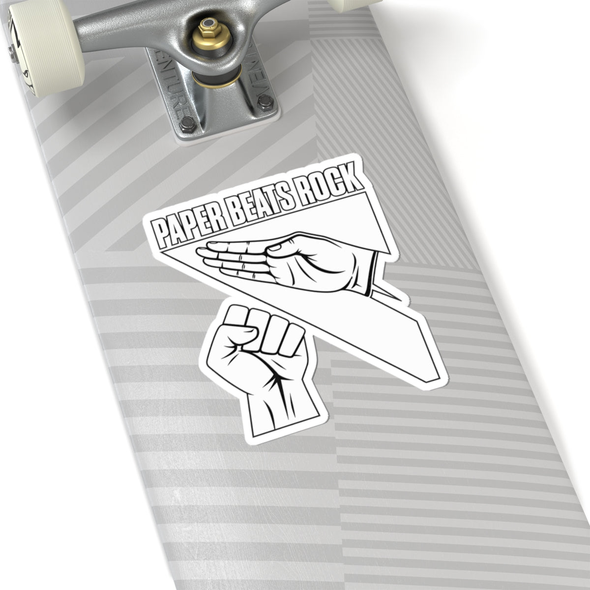 Paper Beats Rock Sticker