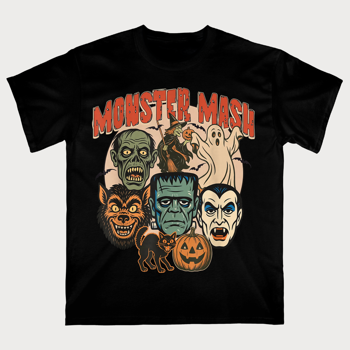 Monster Mash Vintage Halloween Monsters T-Shirt