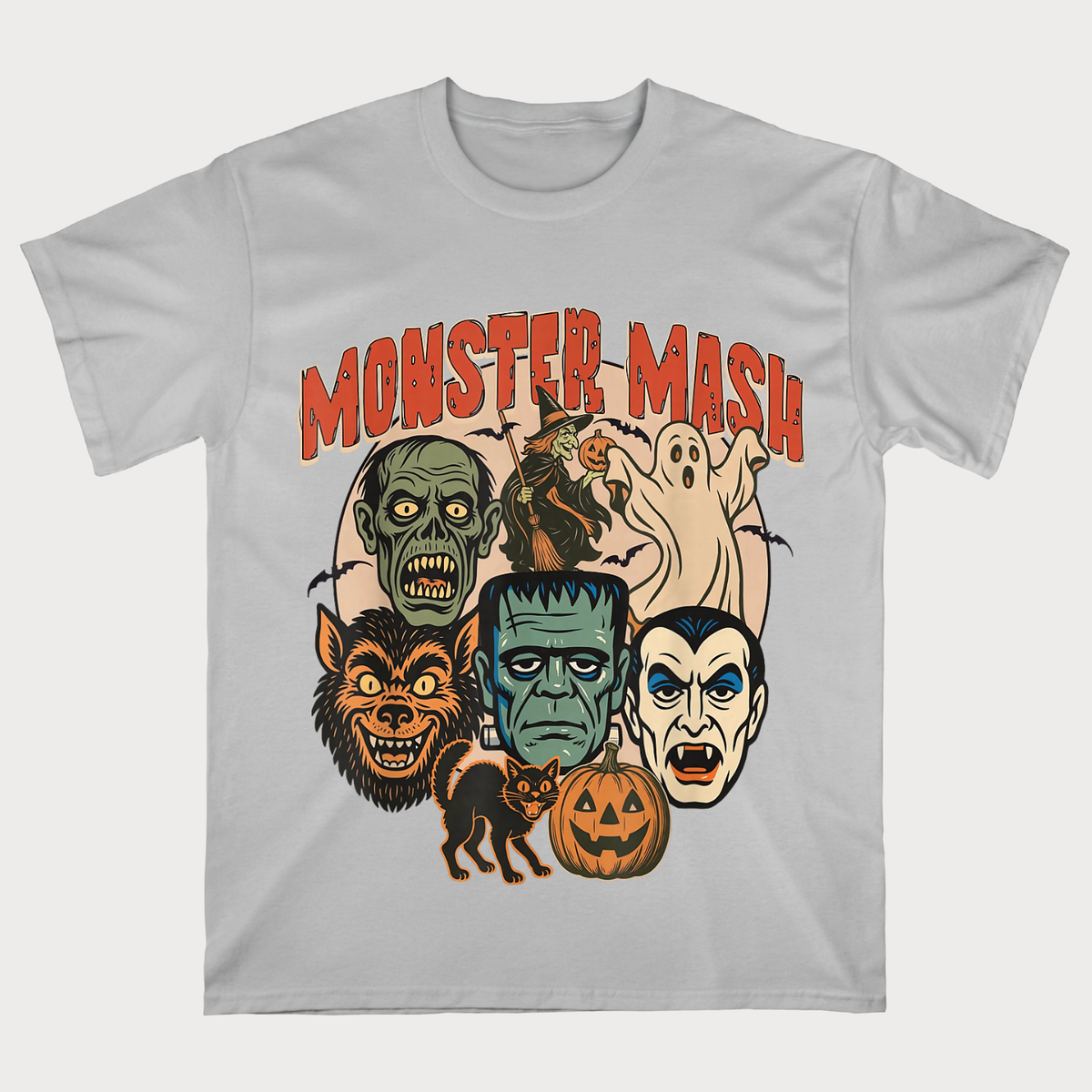 Monster Mash Vintage Halloween Monsters T-Shirt