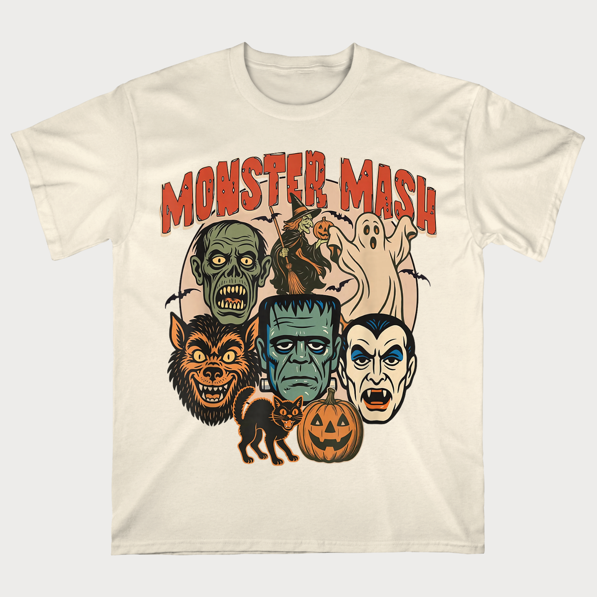 Monster Mash Vintage Halloween Monsters T-Shirt