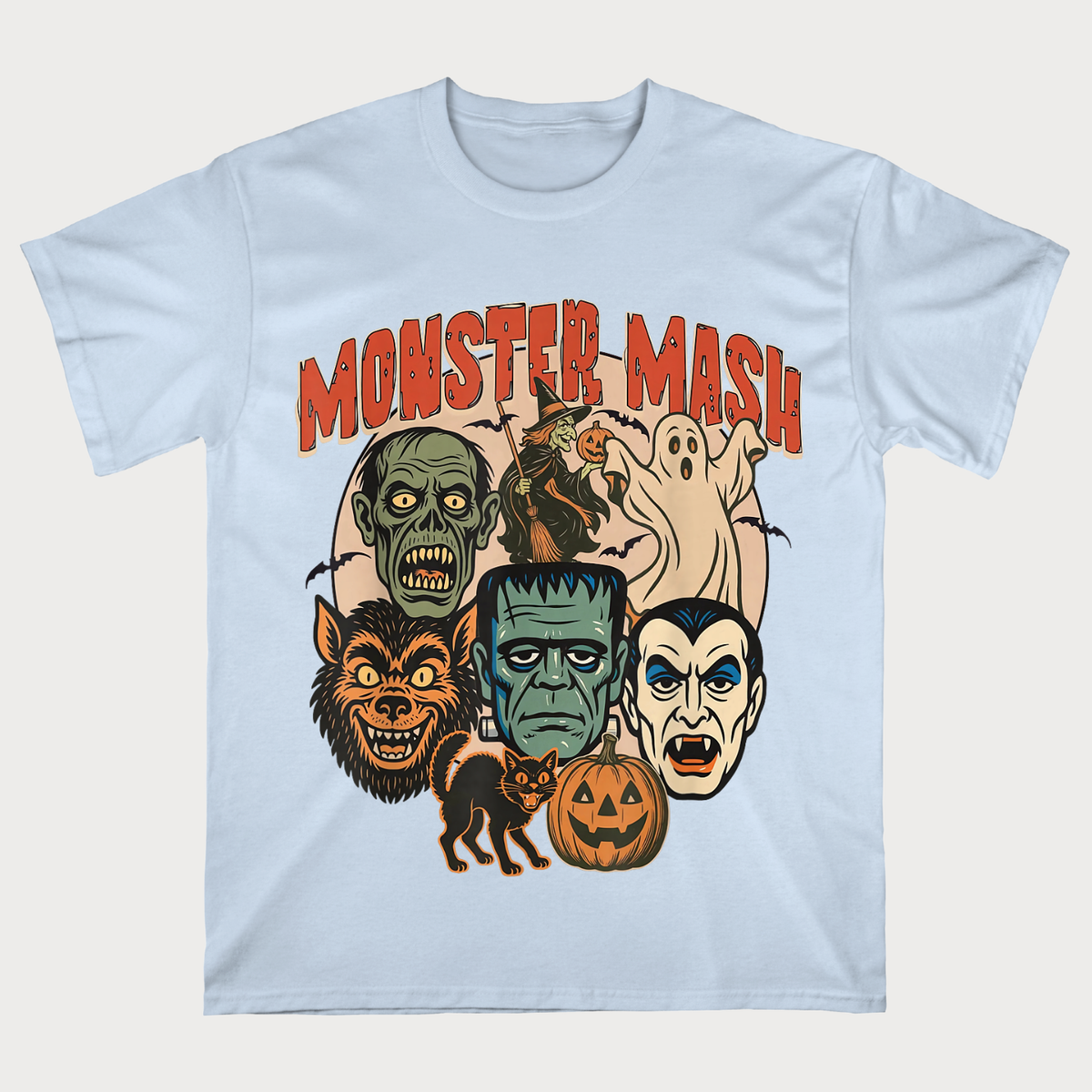 Monster Mash Vintage Halloween Monsters T-Shirt