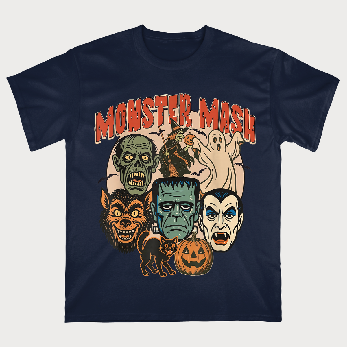 Monster Mash Vintage Halloween Monsters T-Shirt