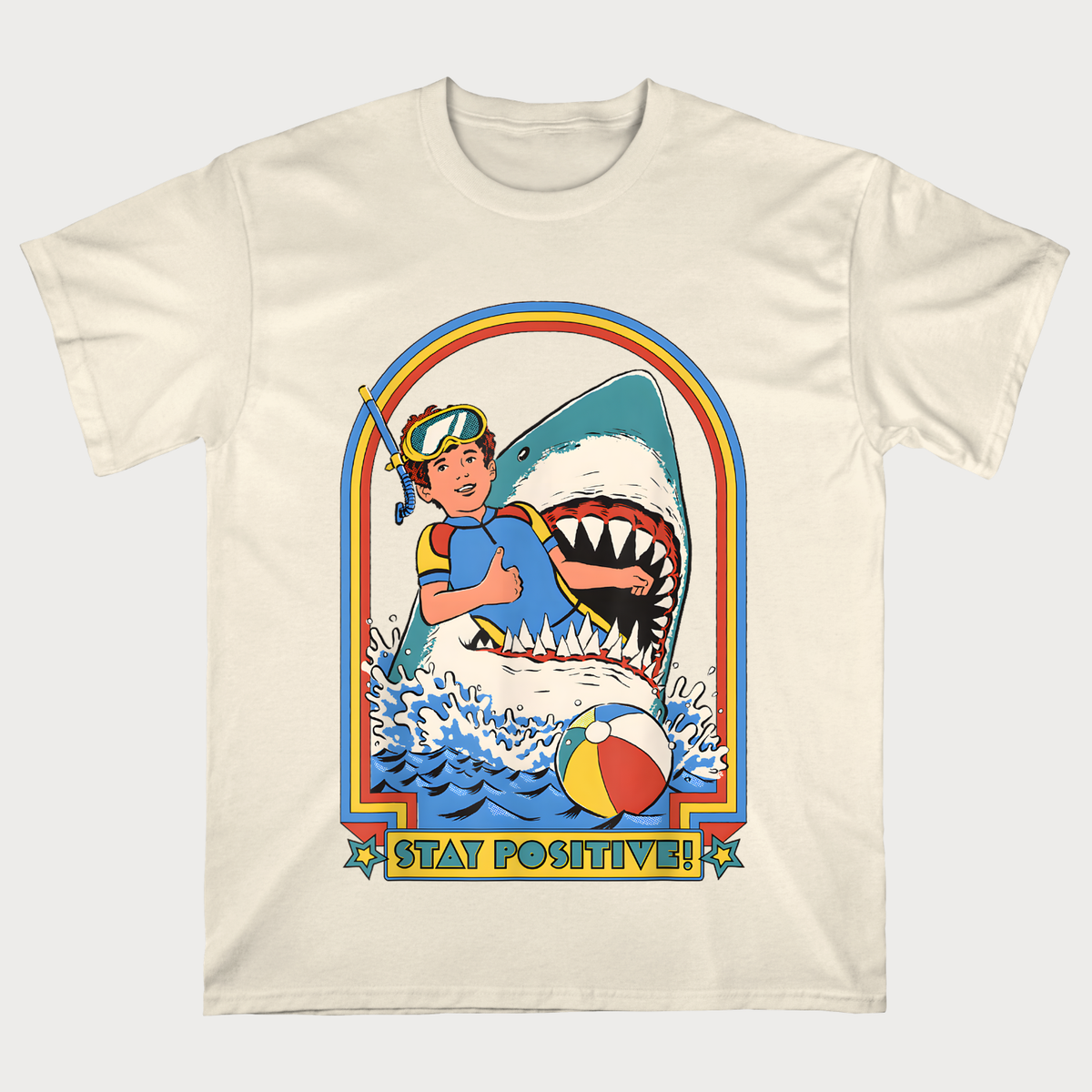 Stay Positive Shark T-Shirt