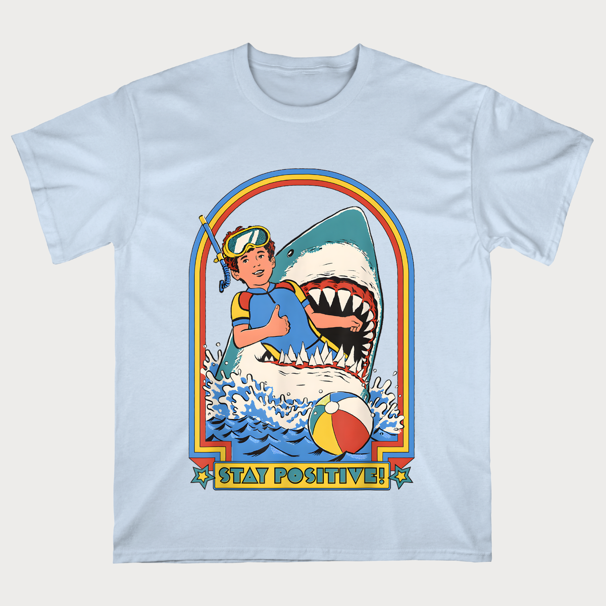 Stay Positive Shark T-Shirt