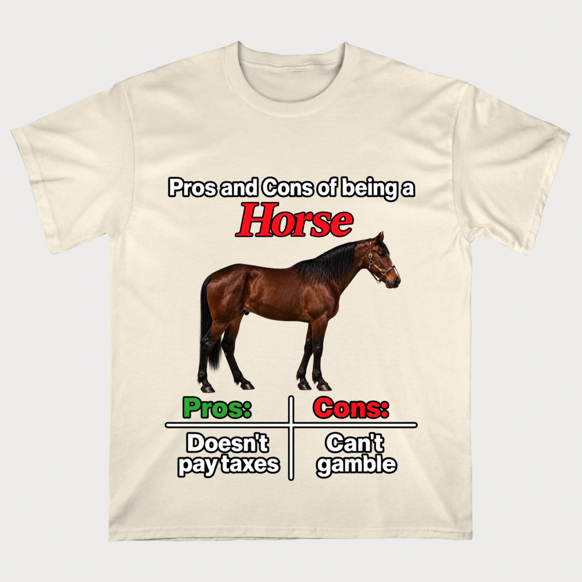 Horse Pros & Cons T-Shirt