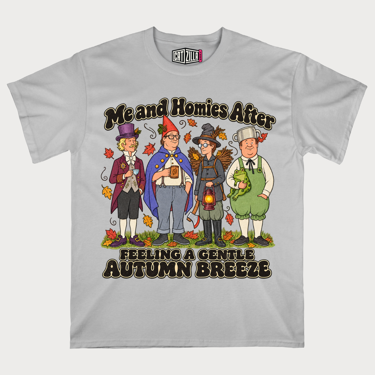 Feeling a Gentle Autumn Breeze Friends After Me and Homies Fall Graphic T-Shirt