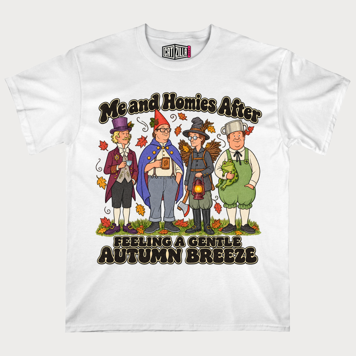 Feeling a Gentle Autumn Breeze Friends After Me and Homies Fall Graphic T-Shirt