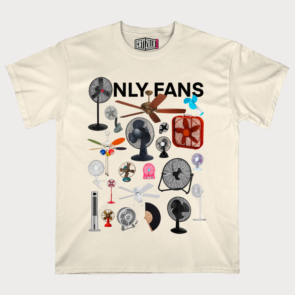 Onlyfans Pun Tee Electric Fan Graphic Dad Joke T‑Shirt