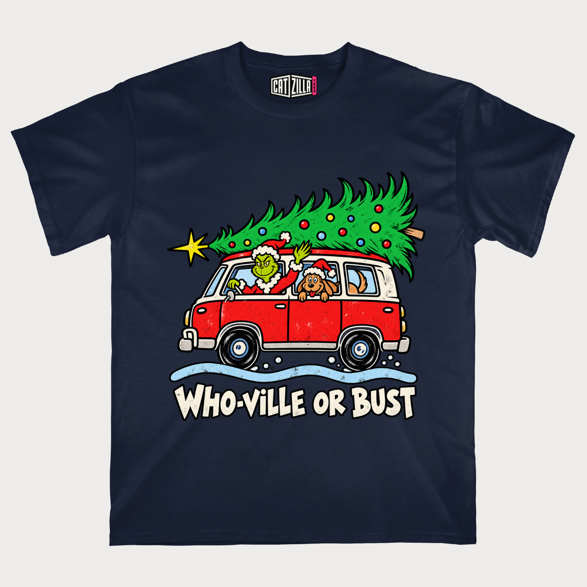 Who-Ville Road Trip Christmas Holiday T-Shirt