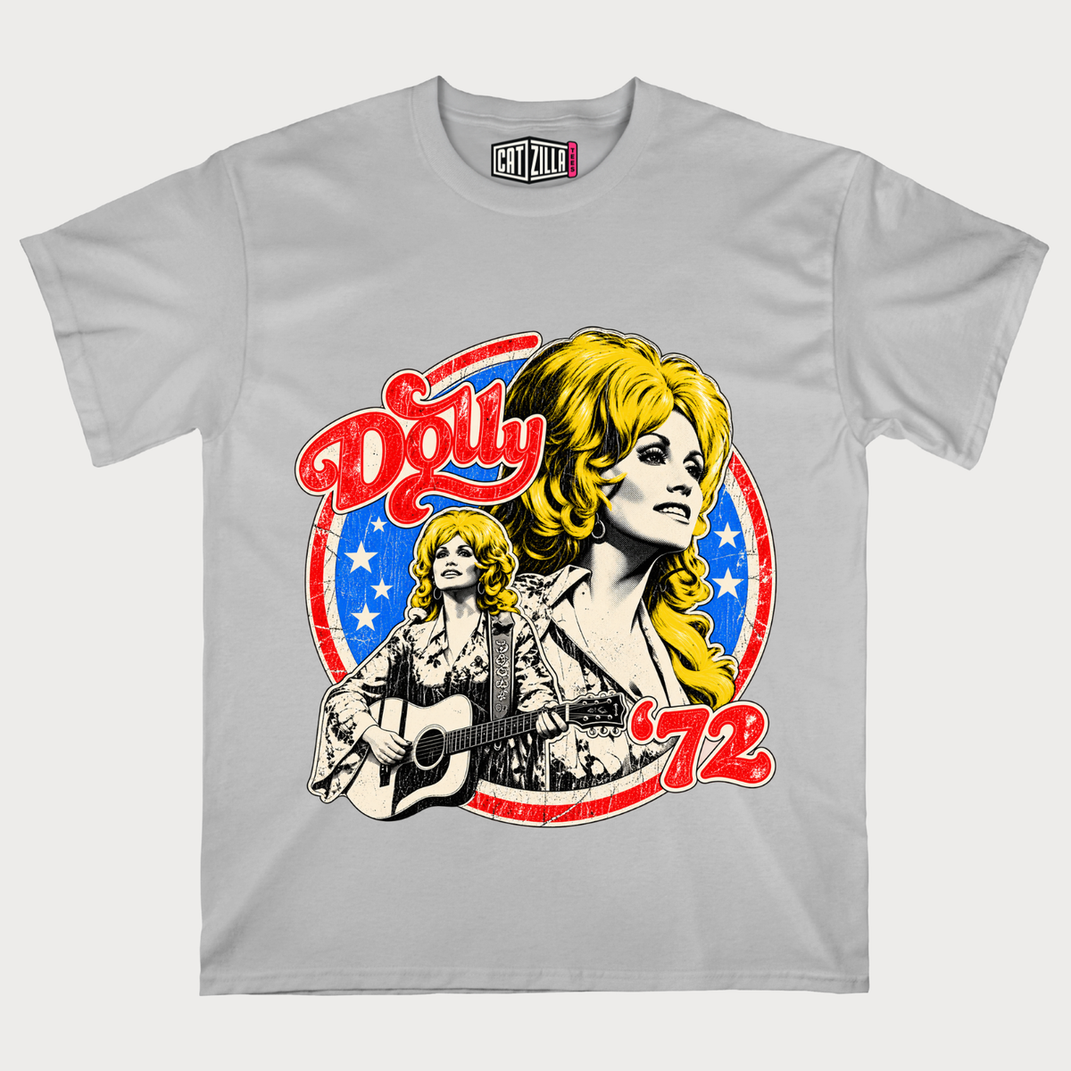 Retro Dolly Parton 72 Ringer Vintage 70's Style Country Music T-Shirt