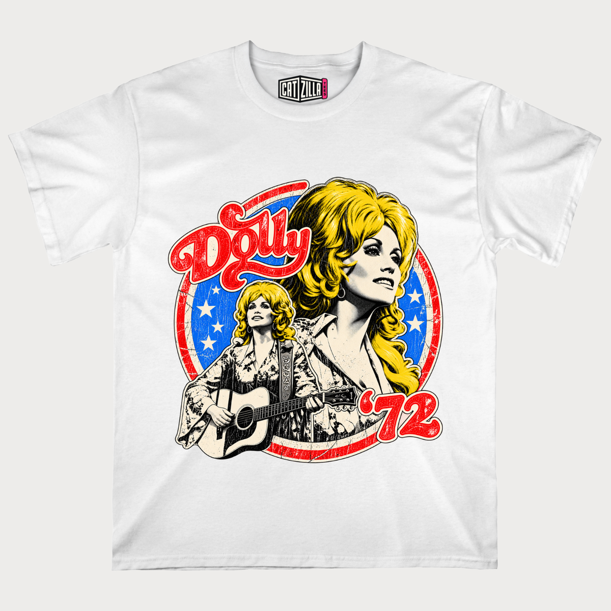 Retro Dolly Parton 72 Ringer Vintage 70's Style Country Music T-Shirt