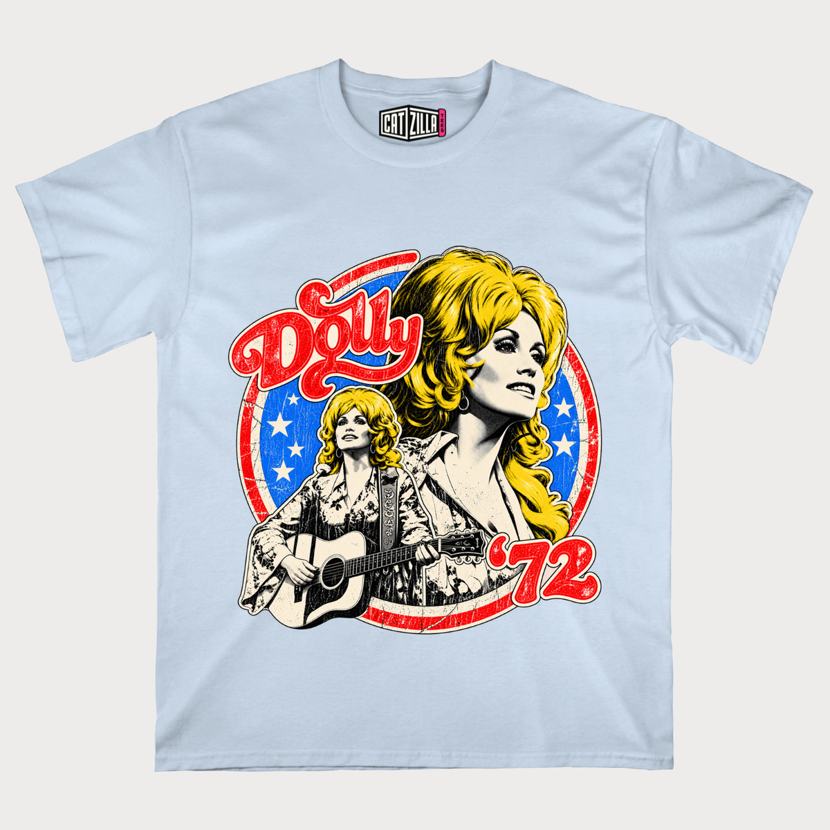 Retro Dolly Parton 72 Ringer Vintage 70's Style Country Music T-Shirt