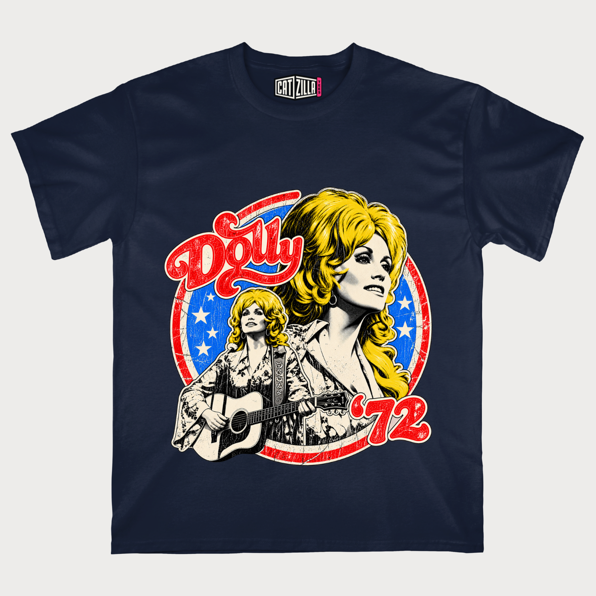 Retro Dolly Parton 72 Ringer Vintage 70's Style Country Music T-Shirt