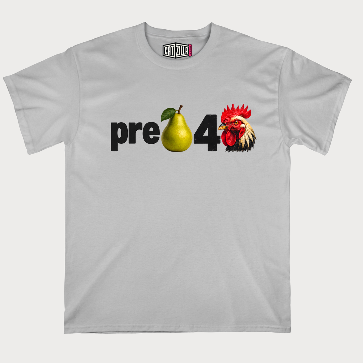 pre pear 4 rooster T‑Shirt