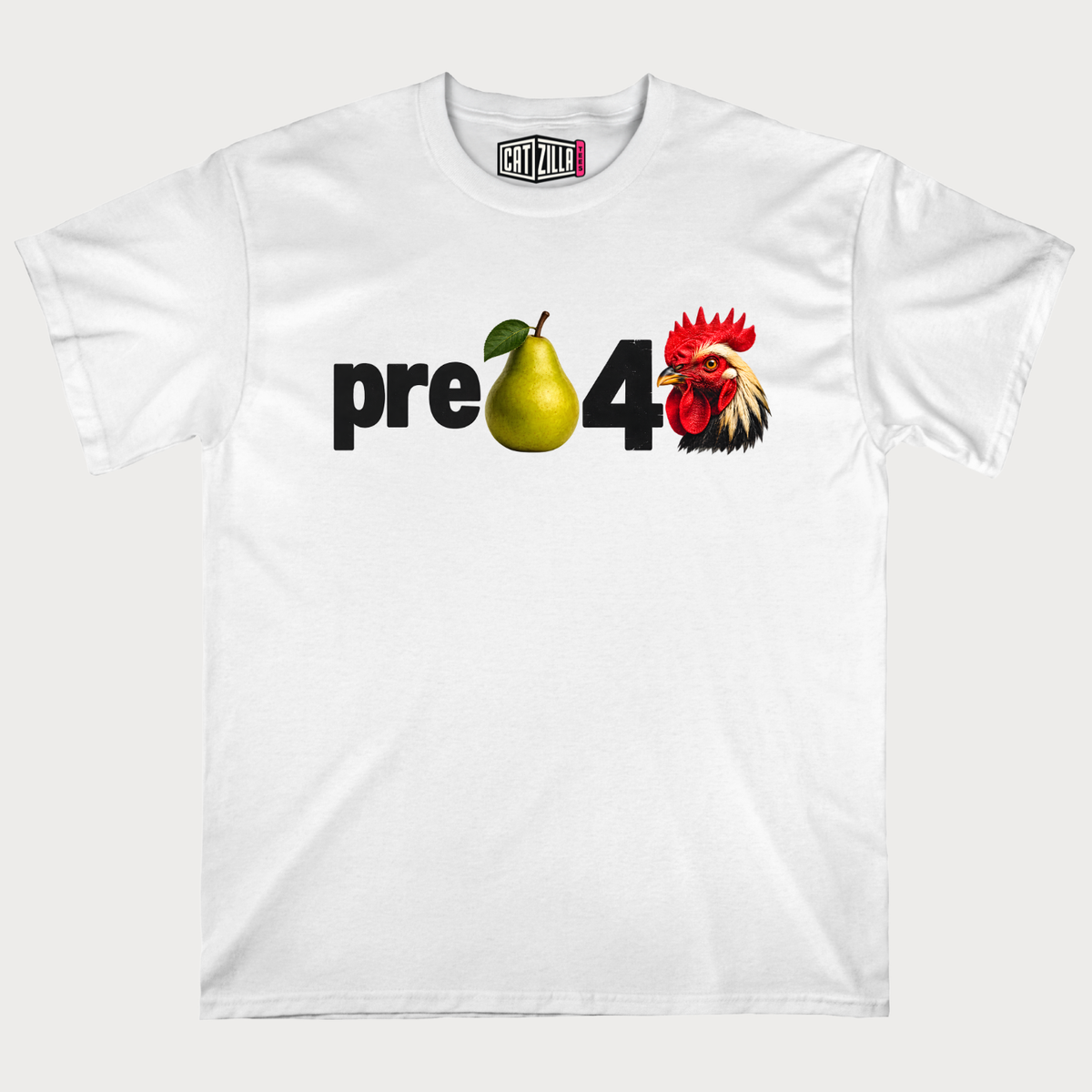 pre pear 4 rooster T‑Shirt