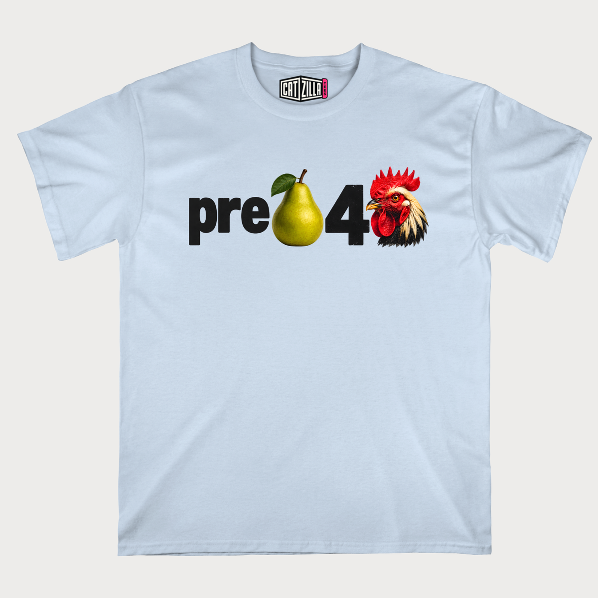 pre pear 4 rooster T‑Shirt