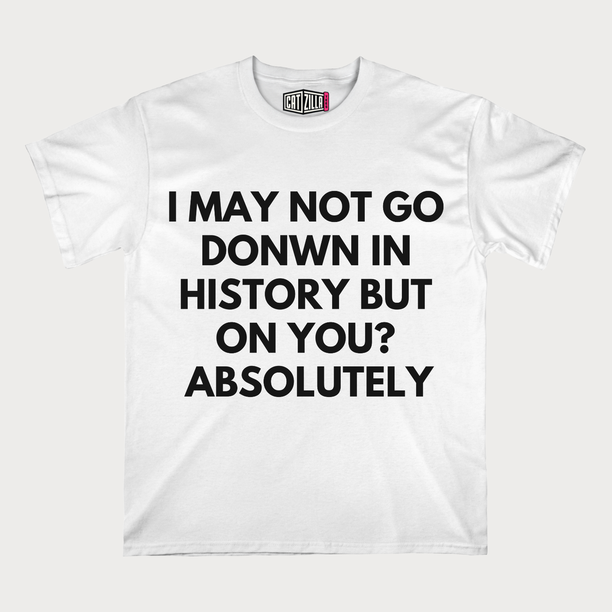 I may Not Go Donwn In History T-Shirt