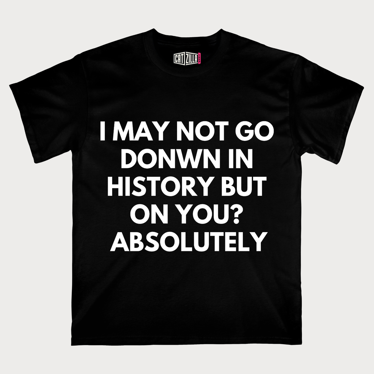 I may Not Go Donwn In History T-Shirt