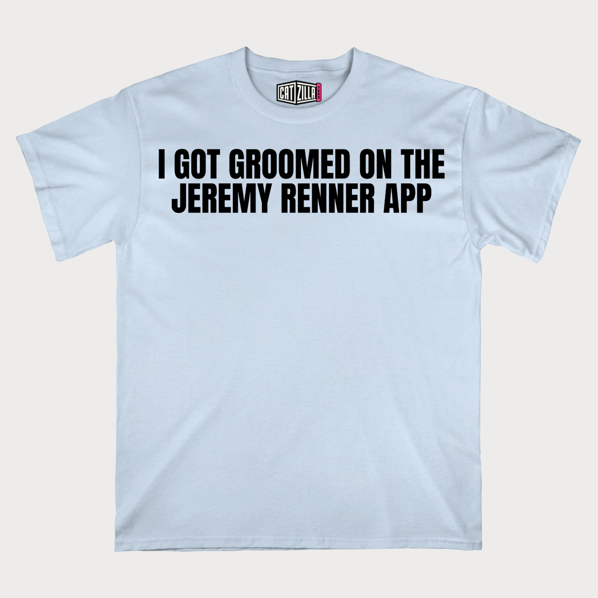 i got groomed on the jeremy renner app T-Shirt