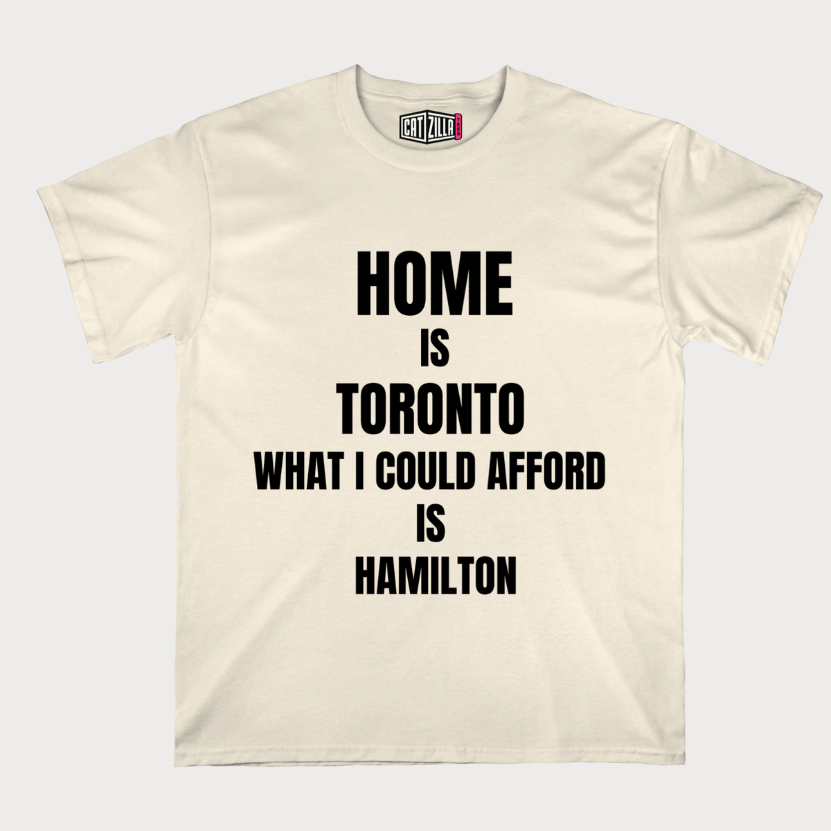 Home is Toronto what I could afford is Hamilton T-Shirt