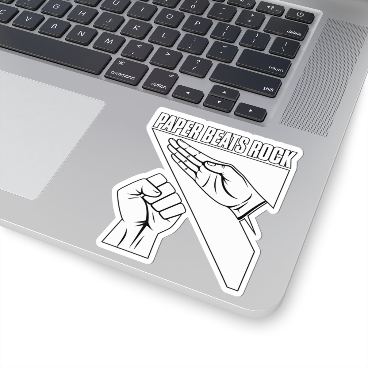 Paper Beats Rock Sticker