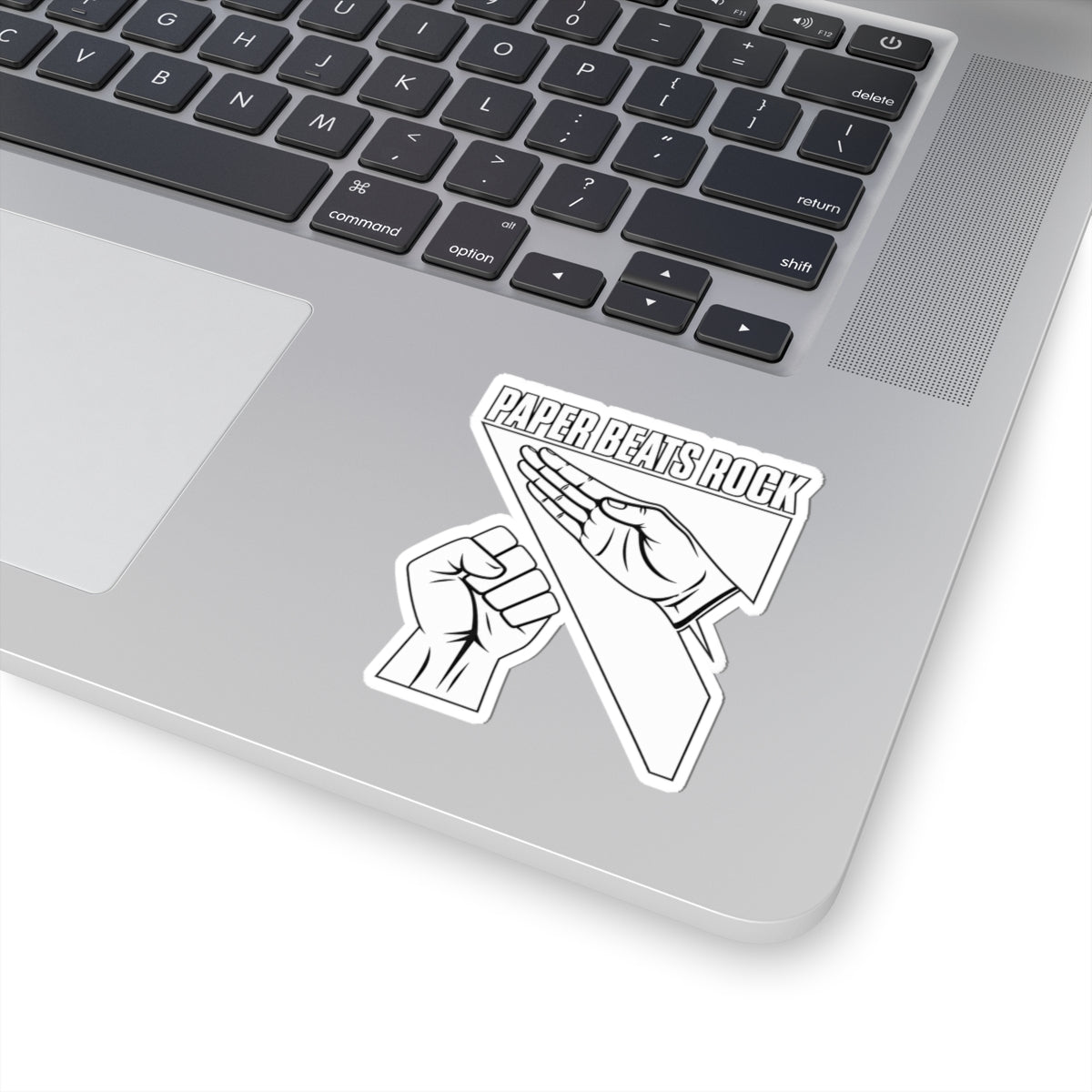 Paper Beats Rock Sticker