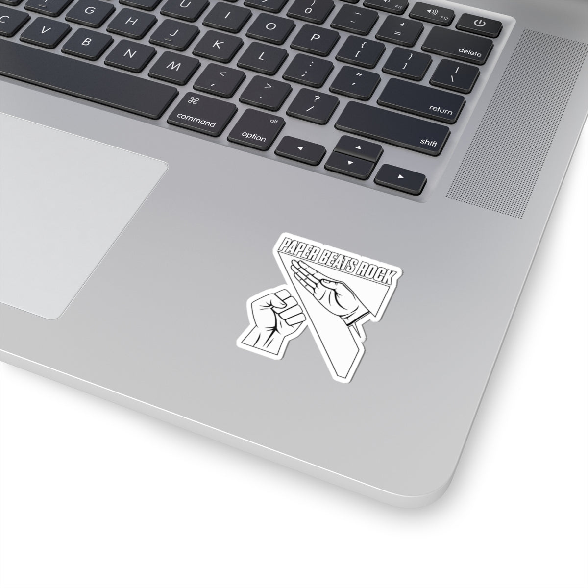 Paper Beats Rock Sticker